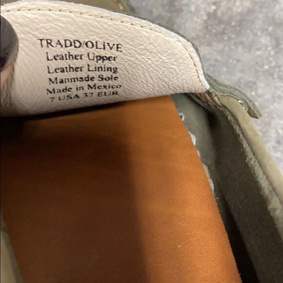 Charleston Shoe Co. Suede Loafers-Tradd-Olive 7 - Picture 8 of 8